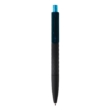 X3 puha tapintású, fekete felületű toll, kék, fekete