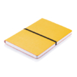 Deluxe puhafedelű A5-ös jegyzetfüzet, sárga