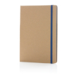 A5-ös jegyzetfüzet újrahasznosított kraft papírból, kék
