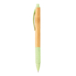 Bambusz és búzaszár toll, zöld