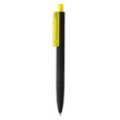 X3 puha tapintású, fekete felületű toll, sárga, fekete