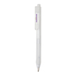 X9 fagyott hatású toll szilikon markolattal, fehér