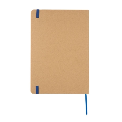 A5-ös jegyzetfüzet újrahasznosított kraft papírból, kék