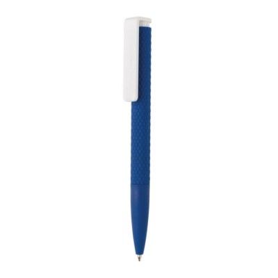 X7 puha tapintású toll, sötétkék, fehér