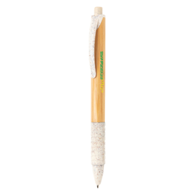 Bambusz és búzaszár toll, fehér