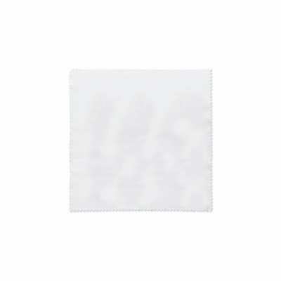 RPET törlőkendő, 13 x 13 cm, fehér