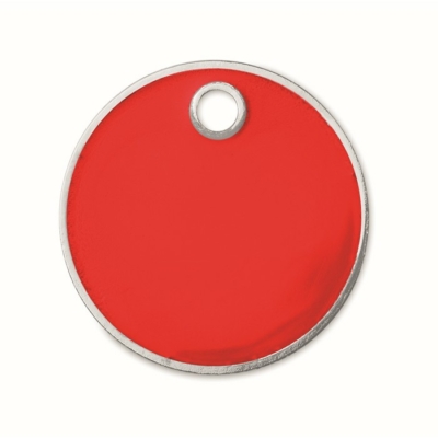Érmés kulcstartó (EUR), piros