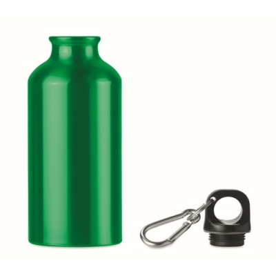 Alumínium palack, 400 ml, zöld