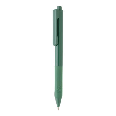 X9 szolid toll szilikon markolattal, zöld